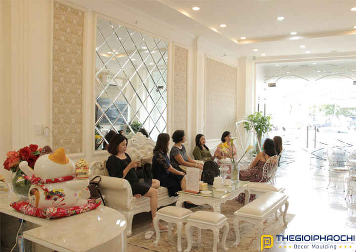 Thi Công Phào Chỉ Tường Hàn Quốc Spa KanSaiBo Hoàng Văn Thụ